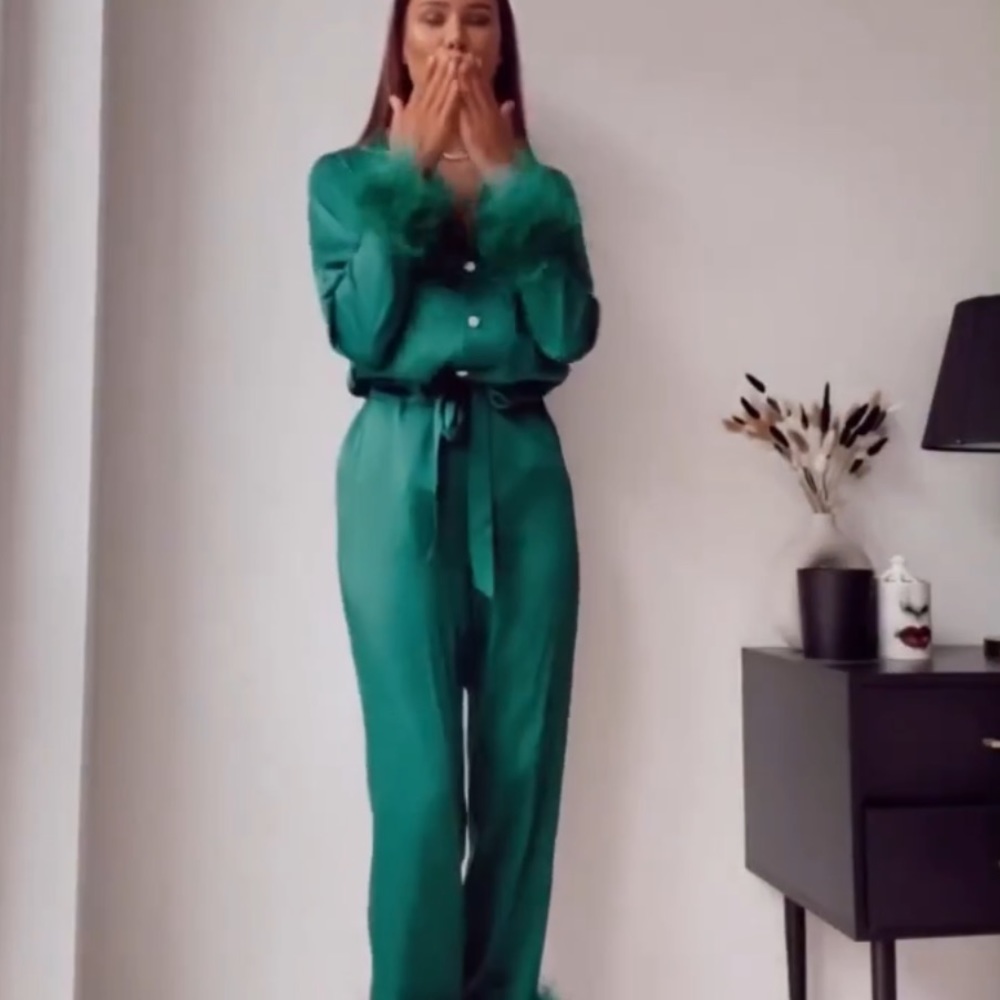 🎁Nadine MERABI PJ’s set worn few hours medium - Picture 12 of 13